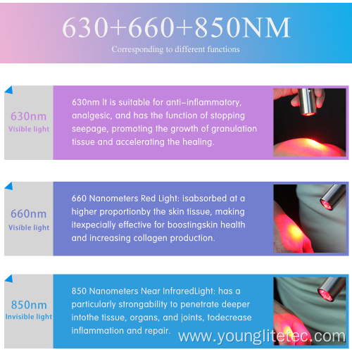 Led therapy light for skin rejuvenation beauty machine